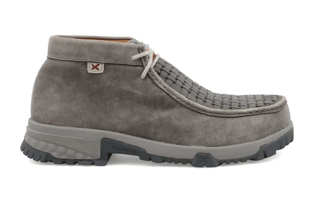 Twisted X Men's Chukka Driving Nano Safety Toe Grey Work Moc MXCN001