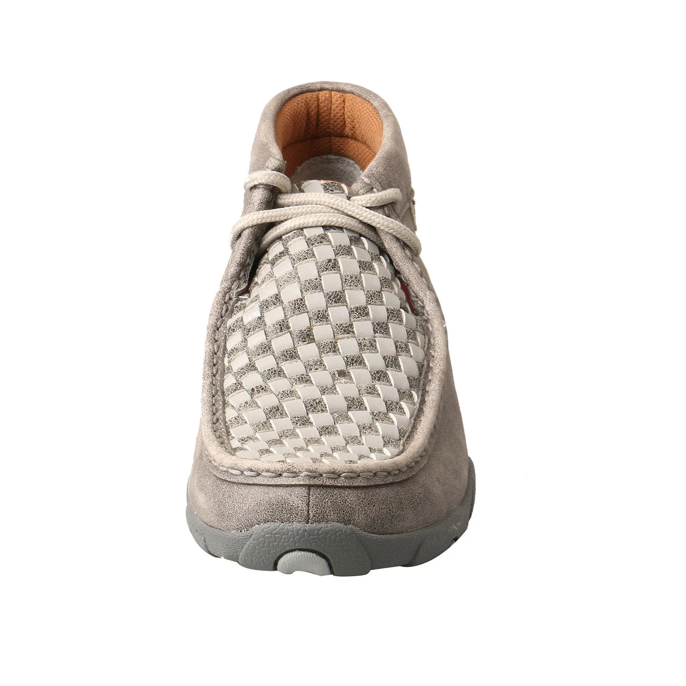 Twisted X Women's Chukka Driving Moc- Woven Grey and Grey