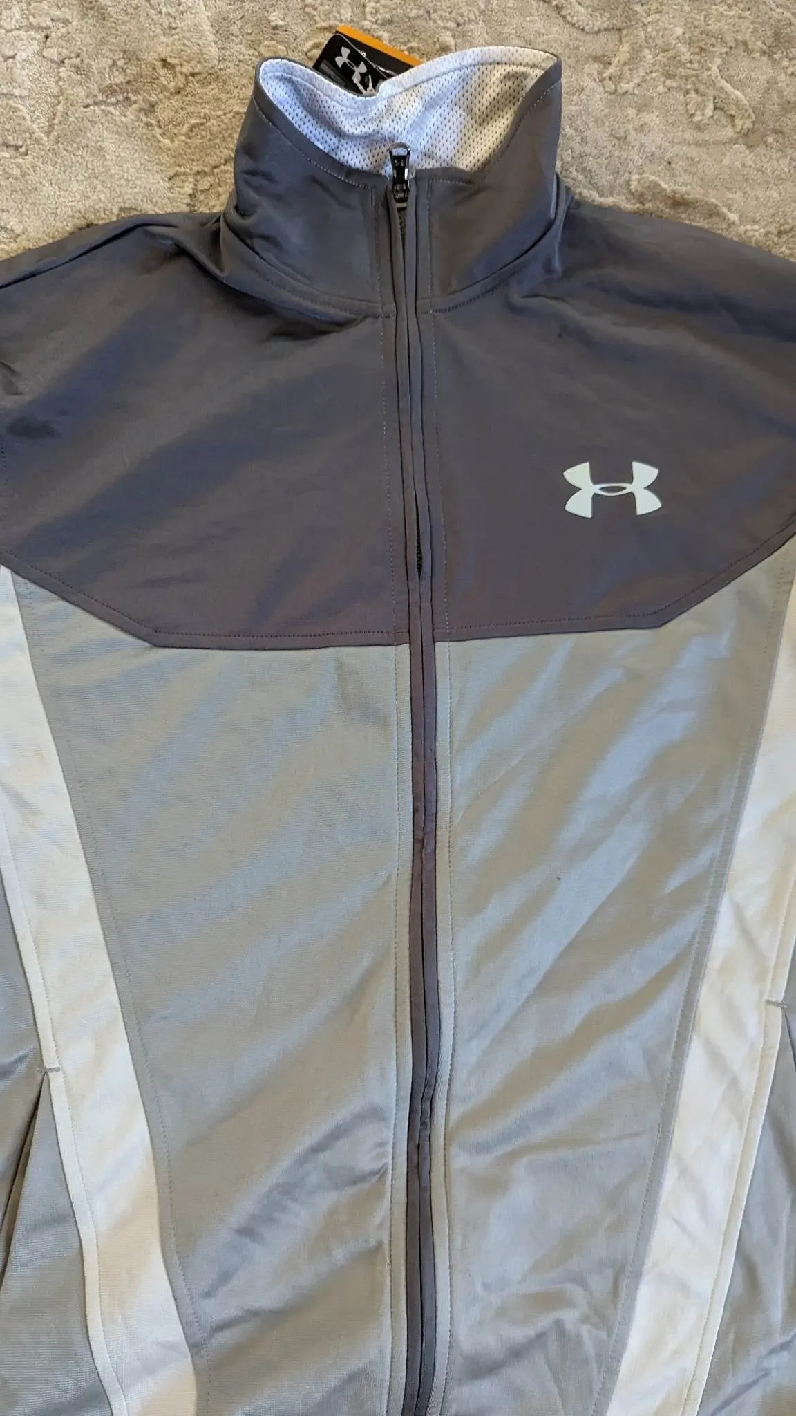 Under Armour Men's Time Travelin' Performance Track Jacket Grey