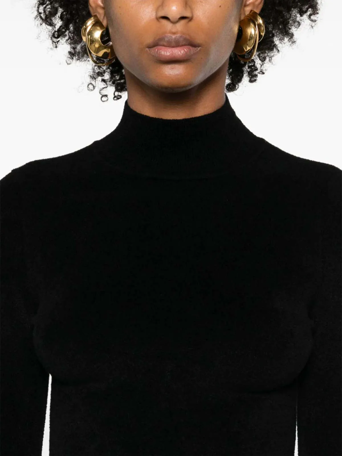 Vivy Chenille Turtleneck - Black