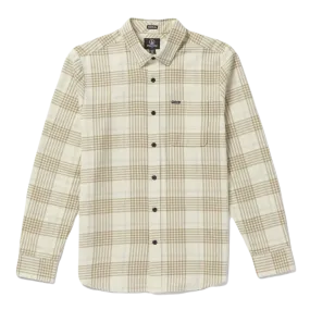 Volcom Caden Plaid L/S Shirt Dirty White