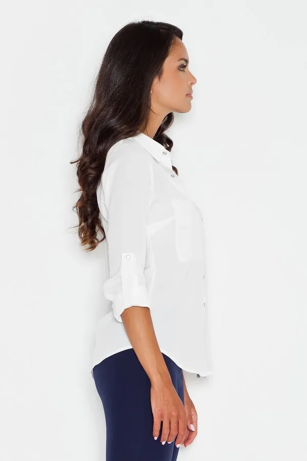 White long sleeve blouse