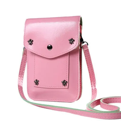 women messenger bag pure color abag bags leather ladies shoulder bags candy color mini bag clutch Bolsa