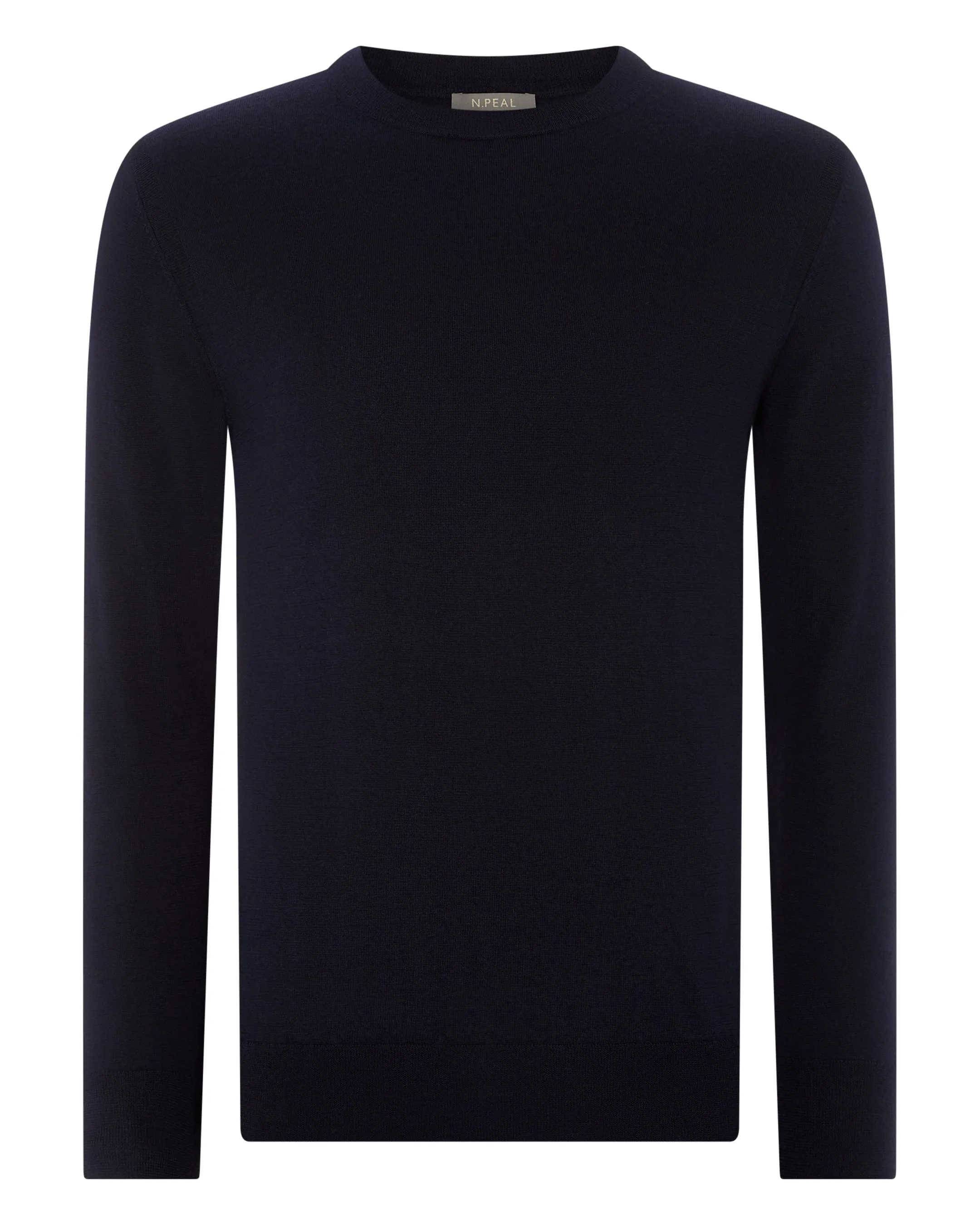 Women's Covent Fine Gauge Cashmere Round Neck Jumper Navy Blue