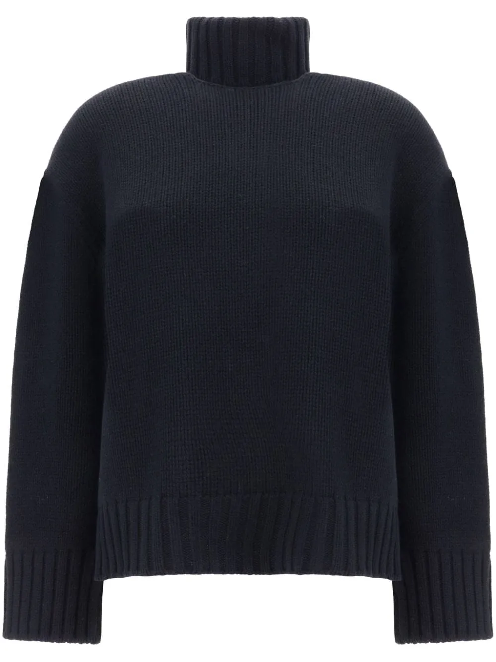 WOOL AND SILK BLEND TURTLENECK SWEATER